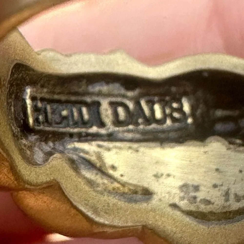 Heidi Daus Pearl & Green Crystal Band Ring